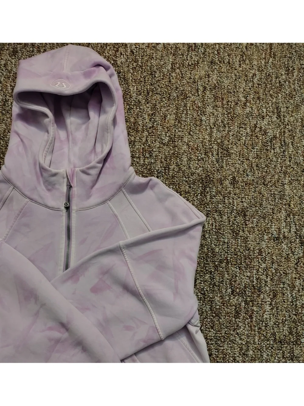Lululemon Scuba Oversized Half-Zip Hoodie Mineral Dye Purple Cosmos M/L New